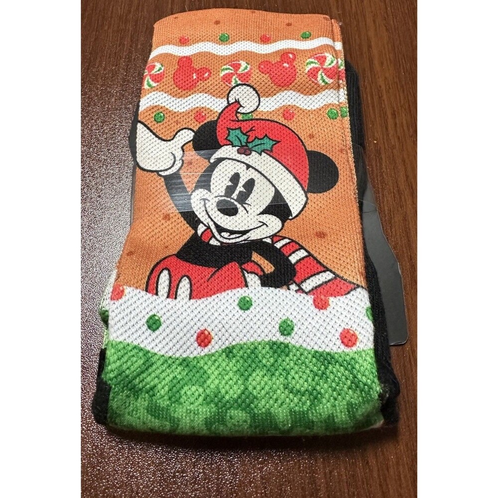 NWT Rock Em Socks Disney Mickey Mouse Christmas -Large